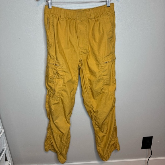 Urban Outfitters Standard Cloth Technical Cargo Pant Mens Gold - Picture 4 of 15